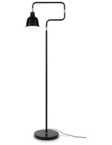 Vloerlamp ijzer London b.44xh.150cm/kap dia.16xh.16cm, olijfgroen